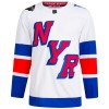 New York Rangers 2024 Premium Stadium Series Custom Adidas Weiss Trikot - Herren